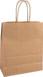 Papieren zak, ft 18 x 8 x 22 cm, bruin Papieren zak, ft 18 x 8 x 22 cm, bruin