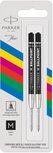 Parker Eco vulling voor balpen, medium, zwart, blister van 2 stuks Parker Eco vulling voor balpen, medium, zwart, blister van 2 stuks
