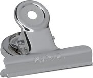 MAUL papierklem bulldogclip magnetisch 52 mm blister 2 verchroomd MAUL papierklem bulldogclip magnetisch 52 mm blister 2 verchroomd