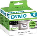 Dymo etiketten LabelWriter ft 70 x 54 mm, voor voedingsindustrie, wit, 400 etiketten Dymo etiketten LabelWriter ft 70 x 54 mm, voor voedingsindustrie, wit, 400 etiketten