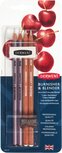 Derwent Blender en Burnisher met gum en slijper, set van 4 Derwent Blender en Burnisher met gum en slijper, set van 4
