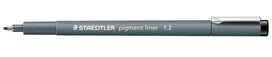 Staedtler pigment liner fineliner, ronde punt, schrijfbreedte 1,2 mm zwart Staedtler pigment liner fineliner, ronde punt, schrijfbreedte 1,2 mm zwart