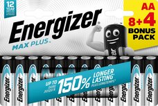 Energizer batterijen Max Plus AA/LR06/E91, blister van 8 + 4 Energizer batterijen Max Plus AA/LR06/E91, blister van 8 + 4