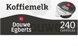 Douwe Egberts koffiemelk, cups van 7,5 g, doos van 240 stuks Douwe Egberts koffiemelk, cups van 7,5 g, doos van 240 stuks