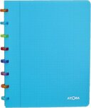 Atoma Tutti Frutti schrift, ft A5, 144 bladzijden, geruit 5 mm, transparant turkoois Atoma Tutti Frutti schrift, ft A5, 144 bladzijden, geruit 5 mm, transparant turkoois