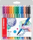 STABILO pointMax schrijfstift, 0,8 mm, etui van 12 stuks in geassorteerde kleuren STABILO pointMax schrijfstift, 0,8 mm, etui van 12 stuks in geassorteerde kleuren