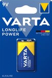 Varta batterij Longlife Power 9V, blister van 1 stuk Varta batterij Longlife Power 9V, blister van 1 stuk