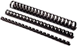 Fellowes bindruggen, pak van 100 stuks, 16 mm, zwart Fellowes bindruggen, pak van 100 stuks, 16 mm, zwart