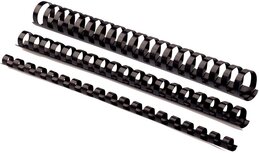 Fellowes bindruggen, pak van 50 stuks, 28 mm, zwart Fellowes bindruggen, pak van 50 stuks, 28 mm, zwart
