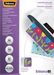 Fellowes lamineerhoes Enhance80 geperforeerd ft228 x 303 mm, 160 micron (2 x 80 micron), pak van 100 stuk Fellowes lamineerhoes Enhance80 geperforeerd ft228 x 303 mm, 160 micron (2 x 80 micron), pak van 100 stuk