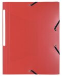 Exacompta elastomap A4, uit PP, 3 kleppen en elastiek rood Exacompta elastomap A4, uit PP, 3 kleppen en elastiek rood