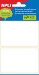 Apli witte etiketten ft 53 x 82 mm (b x h), 12 stuks, 2 per blad (2686) Apli witte etiketten ft 53 x 82 mm (b x h), 12 stuks, 2 per blad (2686)