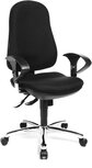 Topstar bureaustoel Support SY, zwart, basis uit chroom Topstar bureaustoel Support SY, zwart, basis uit chroom