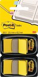 Post-it index standaard, ft 24,4 x 43,2 mm, houder met 2 x 50 tabs, geel Post-it index standaard, ft 24,4 x 43,2 mm, houder met 2 x 50 tabs, geel