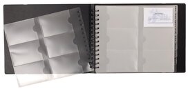 Exacompta Visitekaartenmap Exactive, Ft 20 x 25 cm, voor 240 kaarten, zwart Exacompta Visitekaartenmap Exactive, Ft 20 x 25 cm, voor 240 kaarten, zwart