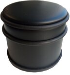 Deurstop, zwart, ft 9 x 7,5 cm, 1 kg Deurstop, zwart, ft 9 x 7,5 cm, 1 kg