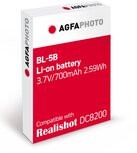 AgfaPhoto reserve batterij voor digitaal fototoestel DC8200 AgfaPhoto reserve batterij voor digitaal fototoestel DC8200