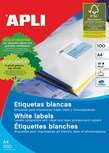 Apli witte etiketten ft 97 x 42,4 mm (b x h), 1.200 stuks, 12 per blad (1288) Apli witte etiketten ft 97 x 42,4 mm (b x h), 1.200 stuks, 12 per blad (1288)