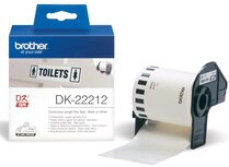 Brother doorlopende labelrol voor QL, ft 62 mm x 15,24 m, plastic film Brother doorlopende labelrol voor QL, ft 62 mm x 15,24 m, plastic film