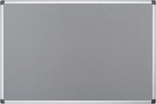 Q-CONNECT textielbord met aluminium frame 60 x 45 cm grijs Q-CONNECT textielbord met aluminium frame 60 x 45 cm grijs