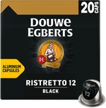 Douwe Egberts Espresso Black koffiecapsules, pak van 20 stuks Douwe Egberts Espresso Black koffiecapsules, pak van 20 stuks