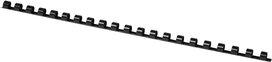 Q-CONNECT bindrug 8mm 21 rings 100 stuks zwart Q-CONNECT bindrug 8mm 21 rings 100 stuks zwart