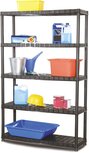 Practo rek Plasti Rack 120, 185 x 120 x 40 cm, 5 legborden, zwart Practo rek Plasti Rack 120, 185 x 120 x 40 cm, 5 legborden, zwart