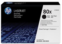 HP toner 80X, 6 900 pagina's, OEM CF280XD, zwart, duopack HP toner 80X, 6 900 pagina's, OEM CF280XD, zwart, duopack
