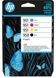 HP inktcartridge 950 en 951, 700 - 1.000 pagina's, OEM 6ZC65AE, 4 kleuren HP inktcartridge 950 en 951, 700 - 1.000 pagina's, OEM 6ZC65AE, 4 kleuren