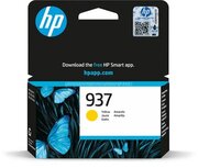HP inktcartridge 937, 800 pagina's, OEM 4S6W4NE, geel HP inktcartridge 937, 800 pagina's, OEM 4S6W4NE, geel