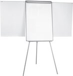 Q-CONNECT flipchart, magnetisch, met 2 uitschuifbare papierhouders, grijs Q-CONNECT flipchart, magnetisch, met 2 uitschuifbare papierhouders, grijs