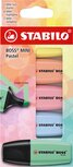 STABILO BOSS MINI pastel markeerstift, geassorteerde kleuren, blister van 5 stuks STABILO BOSS MINI pastel markeerstift, geassorteerde kleuren, blister van 5 stuks