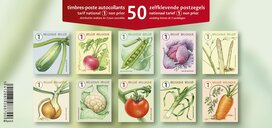 Bpost postzegel nationaal, groenten, blister van 50 stuks, non-prior Bpost postzegel nationaal, groenten, blister van 50 stuks, non-prior