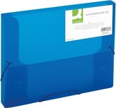 Q-CONNECT elastobox, met elastieken, A4, rug 25 mm, blauw Q-CONNECT elastobox, met elastieken, A4, rug 25 mm, blauw