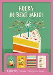 hallmark wenskaarten, hoera jij bent jarig, blister van 8 stuks hallmark wenskaarten, hoera jij bent jarig, blister van 8 stuks