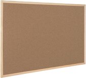 Q-CONNECT kurkbord met houten frame 40 x 30 cm Q-CONNECT kurkbord met houten frame 40 x 30 cm