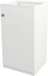 V-part modulaire afvalbak met deur en zakhouder 85 l, wit V-part modulaire afvalbak met deur en zakhouder 85 l, wit