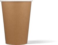 Drinkbeker uit karton, kraft, 180 ml, 100 stuks, bruin Drinkbeker uit karton, kraft, 180 ml, 100 stuks, bruin