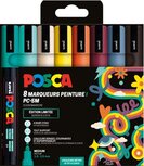 Uni POSCA paintmarker PC-5M, 1,8 - 2,5 mm, etui van 8 stuks in geassorteerde Retro kleuren Uni POSCA paintmarker PC-5M, 1,8 - 2,5 mm, etui van 8 stuks in geassorteerde Retro kleuren