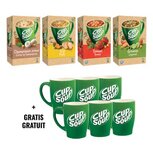 Actie Cup a Soup 1x champignon crouton, 1x kip, 1x tomaat crouton, 1x groenten crouton + GRATIS mokken Actie Cup a Soup 1x champignon crouton, 1x kip, 1x tomaat crouton, 1x groenten crouton + GRATIS mokken