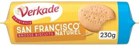Verkade San Francisco koekjes natural, pak van 230 gram Verkade San Francisco koekjes natural, pak van 230 gram