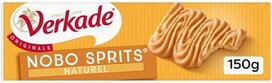 Verkade Nobo Sprits koekjes natural, pak van 150 gram Verkade Nobo Sprits koekjes natural, pak van 150 gram