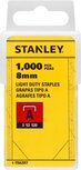 Stanley nietjes type A, 8 mm, doos van 1.000 nietjes Stanley nietjes type A, 8 mm, doos van 1.000 nietjes