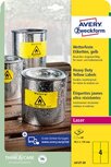 Avery weerbestendige etiketten, ft 99,1 x 139 mm, geel, pak van 80 etiketten Avery weerbestendige etiketten, ft 99,1 x 139 mm, geel, pak van 80 etiketten