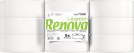 Renova Green toiletpapier Jumbo, 2-laags, 250 meter, pak van 9 rollen Renova Green toiletpapier Jumbo, 2-laags, 250 meter, pak van 9 rollen