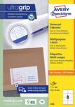Avery Zweckform 3426, Universele etiketten, Ultragrip, wit, 100 vel, 8 per vel, ft 105 x 70 mm Avery Zweckform 3426, Universele etiketten, Ultragrip, wit, 100 vel, 8 per vel, ft 105 x 70 mm