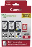 Canon photo value pack 2 x PG-545XL + 1 x CL-546XL, 300 - 400 pagina's, OEM 8286B015, 4 kleuren Canon photo value pack 2 x PG-545XL + 1 x CL-546XL, 300 - 400 pagina's, OEM 8286B015, 4 kleuren