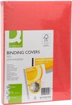 Q-CONNECT dekblad A4 leder 250 grams 100 stuks rood Q-CONNECT dekblad A4 leder 250 grams 100 stuks rood