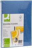 Q-CONNECT dekblad A4 leder 250 grams 100 stuks blauw Q-CONNECT dekblad A4 leder 250 grams 100 stuks blauw