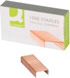 Q-CONNECT nietjes 24/6, verkoperd, doos van 1.000 nietjes Q-CONNECT nietjes 24/6, verkoperd, doos van 1.000 nietjes